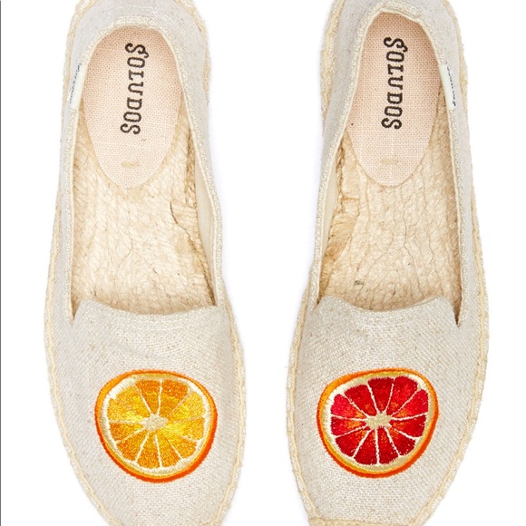 Soludos Blood Orange Espadrilles Loafers Slipper Size 6 - Picture 2 of 7